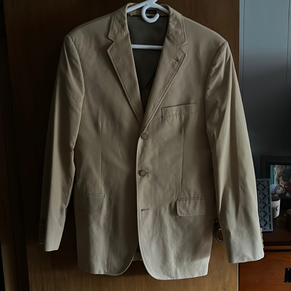 J. Crew Tan Cotton Blazer Sport Coat 40R